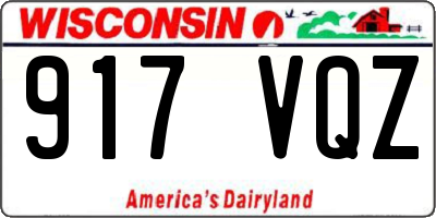 WI license plate 917VQZ