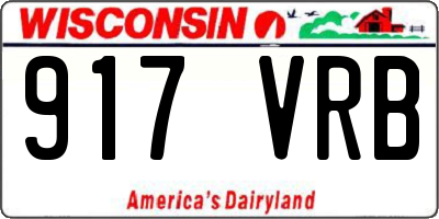 WI license plate 917VRB