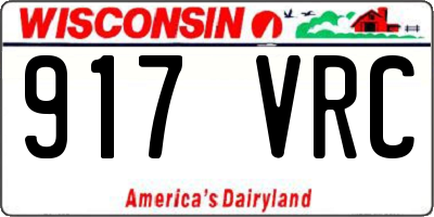 WI license plate 917VRC