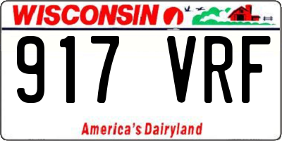 WI license plate 917VRF