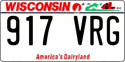 WI license plate 917VRG