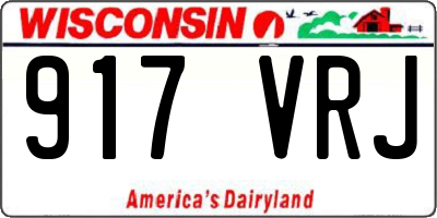 WI license plate 917VRJ