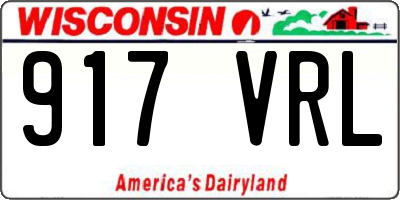 WI license plate 917VRL