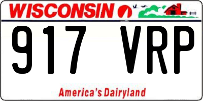 WI license plate 917VRP