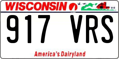 WI license plate 917VRS