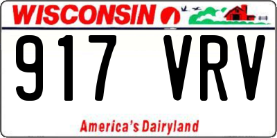 WI license plate 917VRV