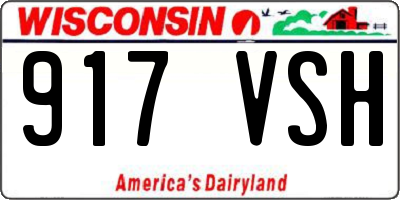 WI license plate 917VSH