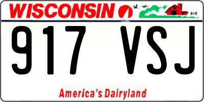 WI license plate 917VSJ