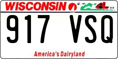WI license plate 917VSQ