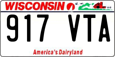 WI license plate 917VTA