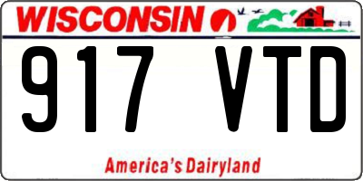 WI license plate 917VTD
