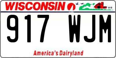 WI license plate 917WJM