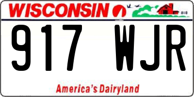 WI license plate 917WJR