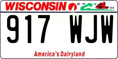 WI license plate 917WJW
