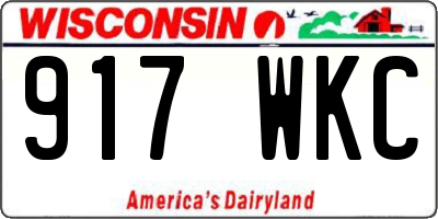 WI license plate 917WKC