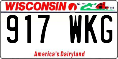 WI license plate 917WKG