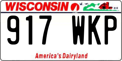 WI license plate 917WKP