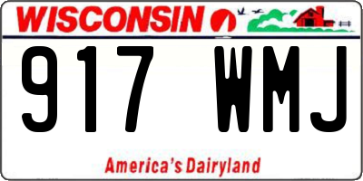 WI license plate 917WMJ