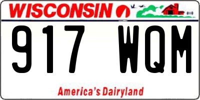 WI license plate 917WQM