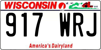 WI license plate 917WRJ