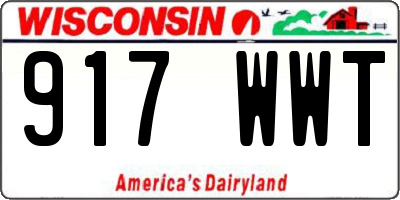 WI license plate 917WWT