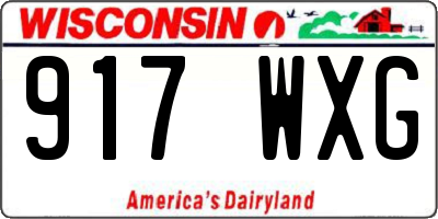 WI license plate 917WXG