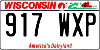 WI license plate 917WXP