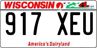 WI license plate 917XEU