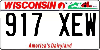 WI license plate 917XEW