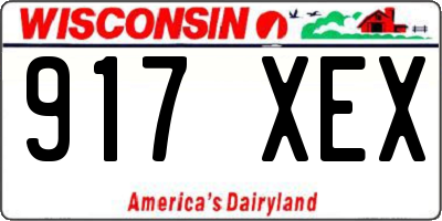 WI license plate 917XEX