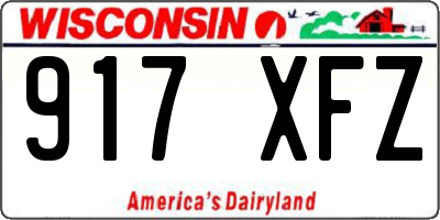 WI license plate 917XFZ
