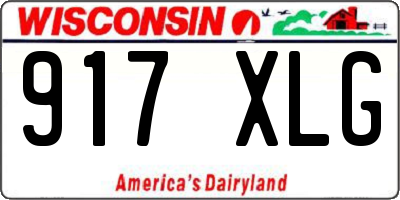 WI license plate 917XLG
