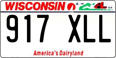 WI license plate 917XLL