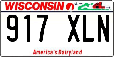 WI license plate 917XLN