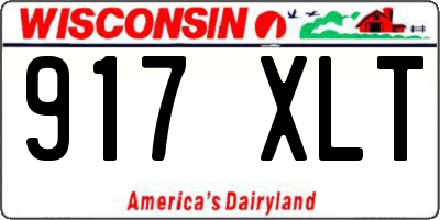 WI license plate 917XLT