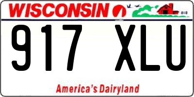 WI license plate 917XLU