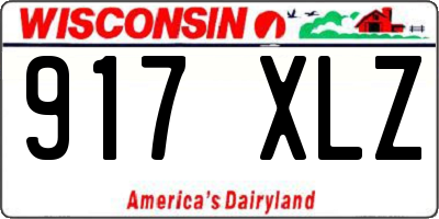WI license plate 917XLZ