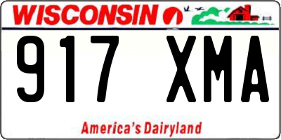 WI license plate 917XMA