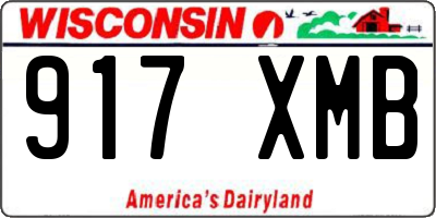 WI license plate 917XMB