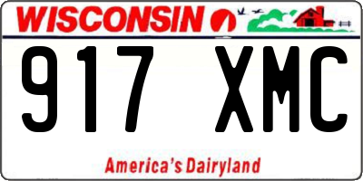 WI license plate 917XMC