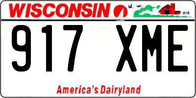 WI license plate 917XME