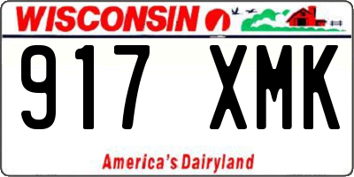 WI license plate 917XMK