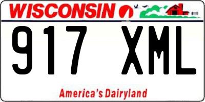 WI license plate 917XML
