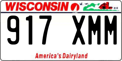 WI license plate 917XMM
