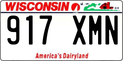 WI license plate 917XMN