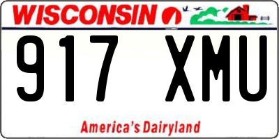 WI license plate 917XMU