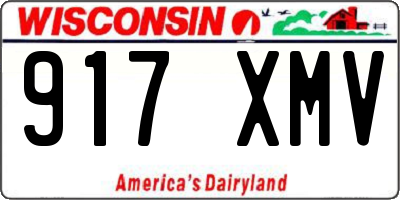 WI license plate 917XMV