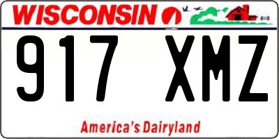WI license plate 917XMZ