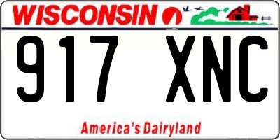 WI license plate 917XNC