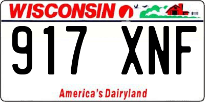 WI license plate 917XNF